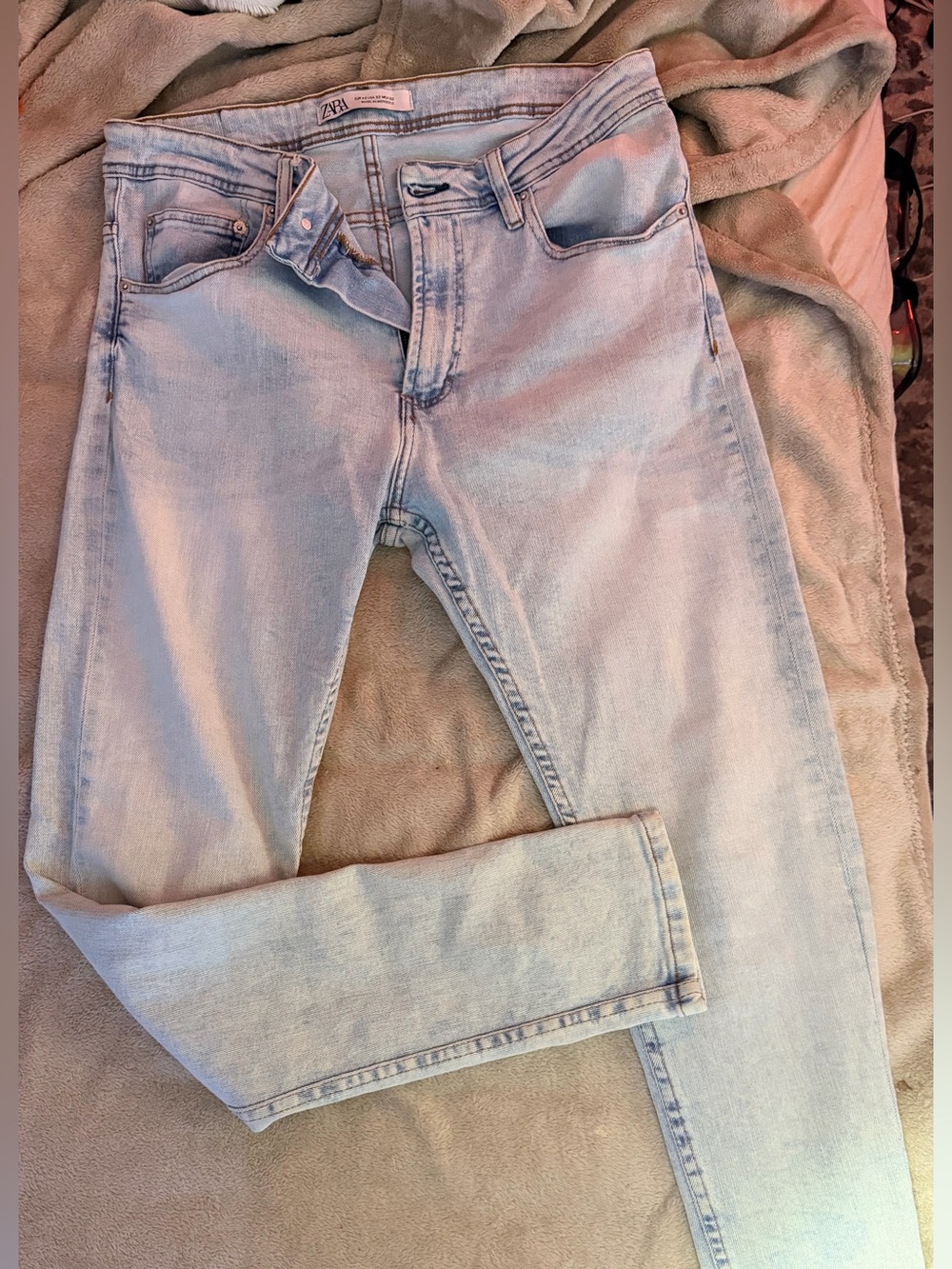 Zara Light Wash Jeans US 32 / EUR 42 Made in Morocco